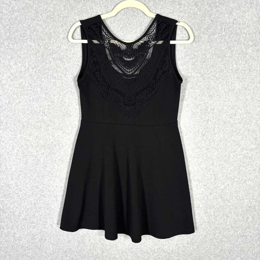 Foreign Exchange Dress Large Mini Crochet Lace Witchy Skater Boho Cowgirl Gothic